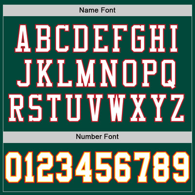 Custom Green White-Red Mesh Authentic Throwback Football Jersey