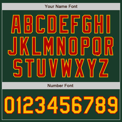 Custom Green Gold-Red Authentic Baseball Jersey