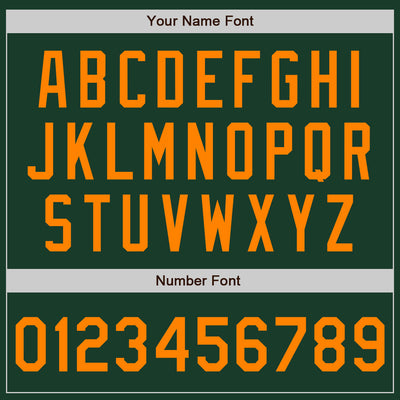 Custom Green Bay Orange Authentic Baseball Jersey