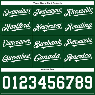 Custom Green White Authentic Baseball Jersey