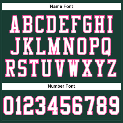 Custom Green White-Pink Mesh Authentic Football Jersey