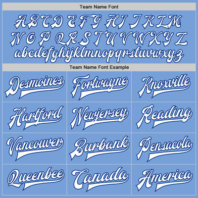 Custom Light Blue White-Royal Bomber Full-Snap Varsity Letterman Jacket