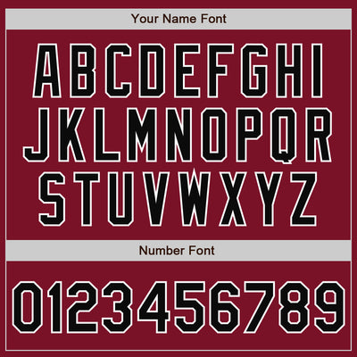 Custom Crimson Black-White Bomber Full-Snap Varsity Letterman Jacket