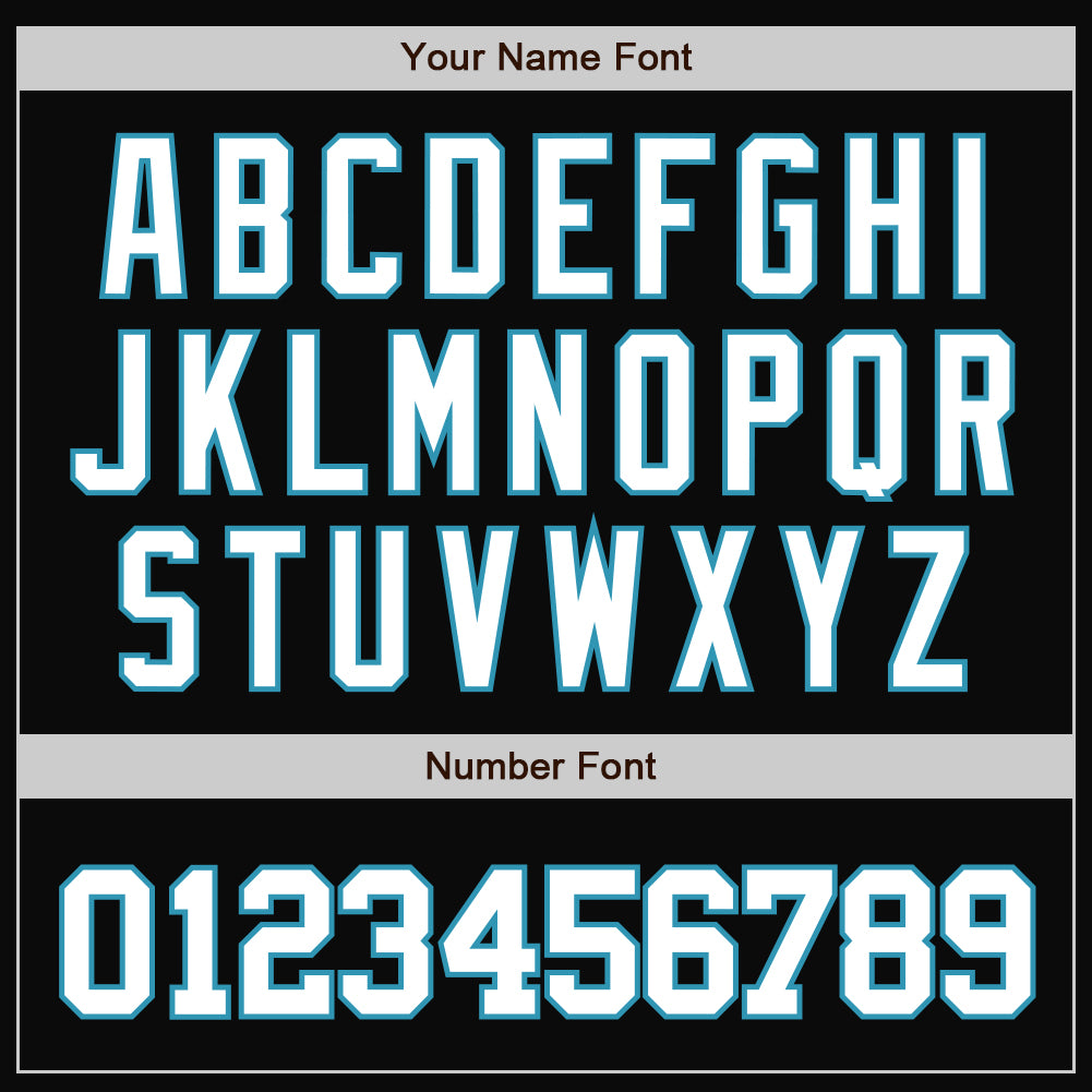 Custom Black White-Panther Blue Bomber Full-Snap Varsity Letterman Jacket