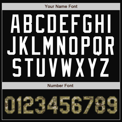 Custom Black Camo-Olive Bomber Full-Snap Varsity Letterman Two Tone Jacket