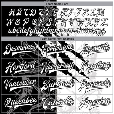 Custom Graffiti Pattern White-Black Scratch 3D Bomber Full-Snap Varsity Letterman Jacket