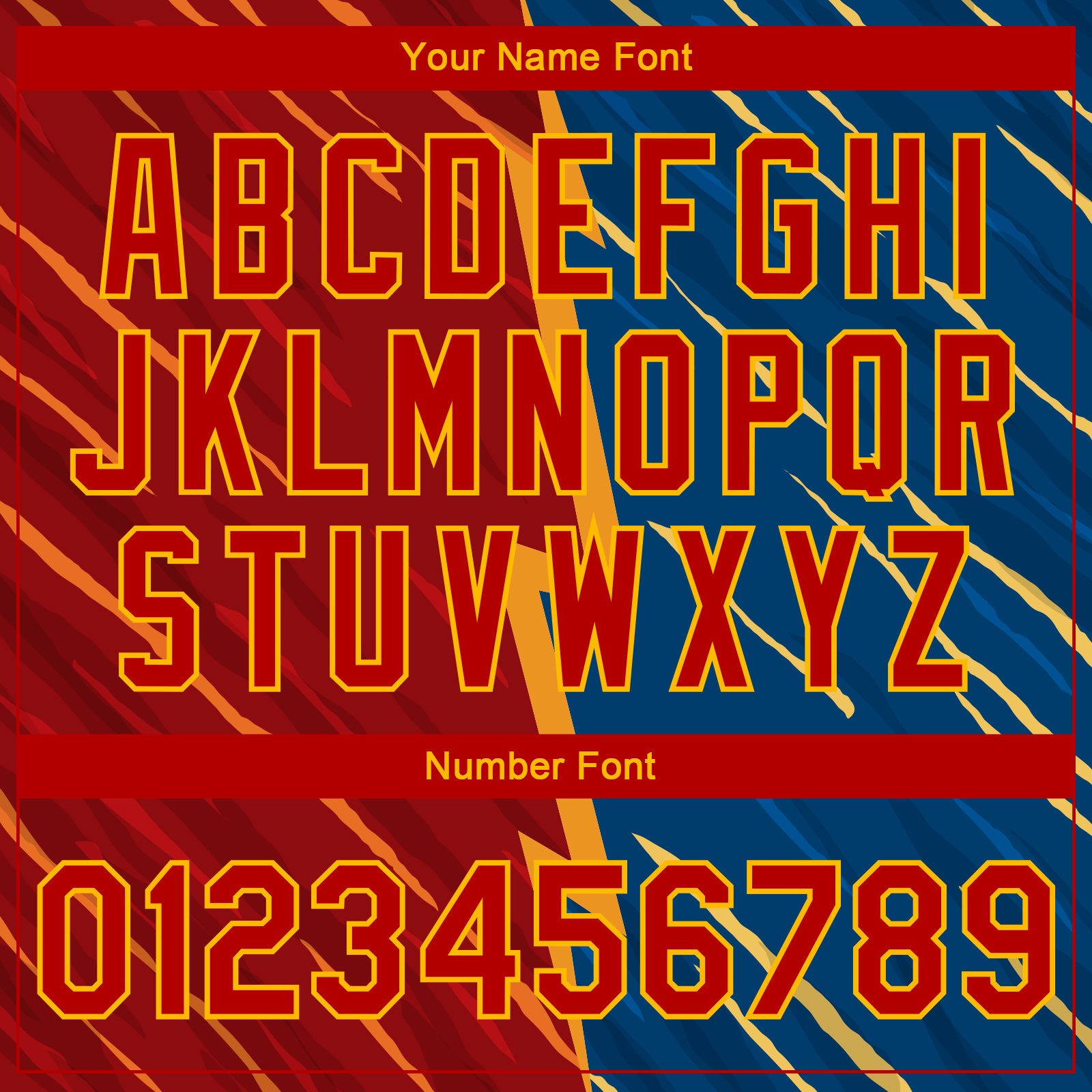 Custom Navy Red-Gold 3D Pattern Design Bomber Full-Snap Varsity Letterman Jacket