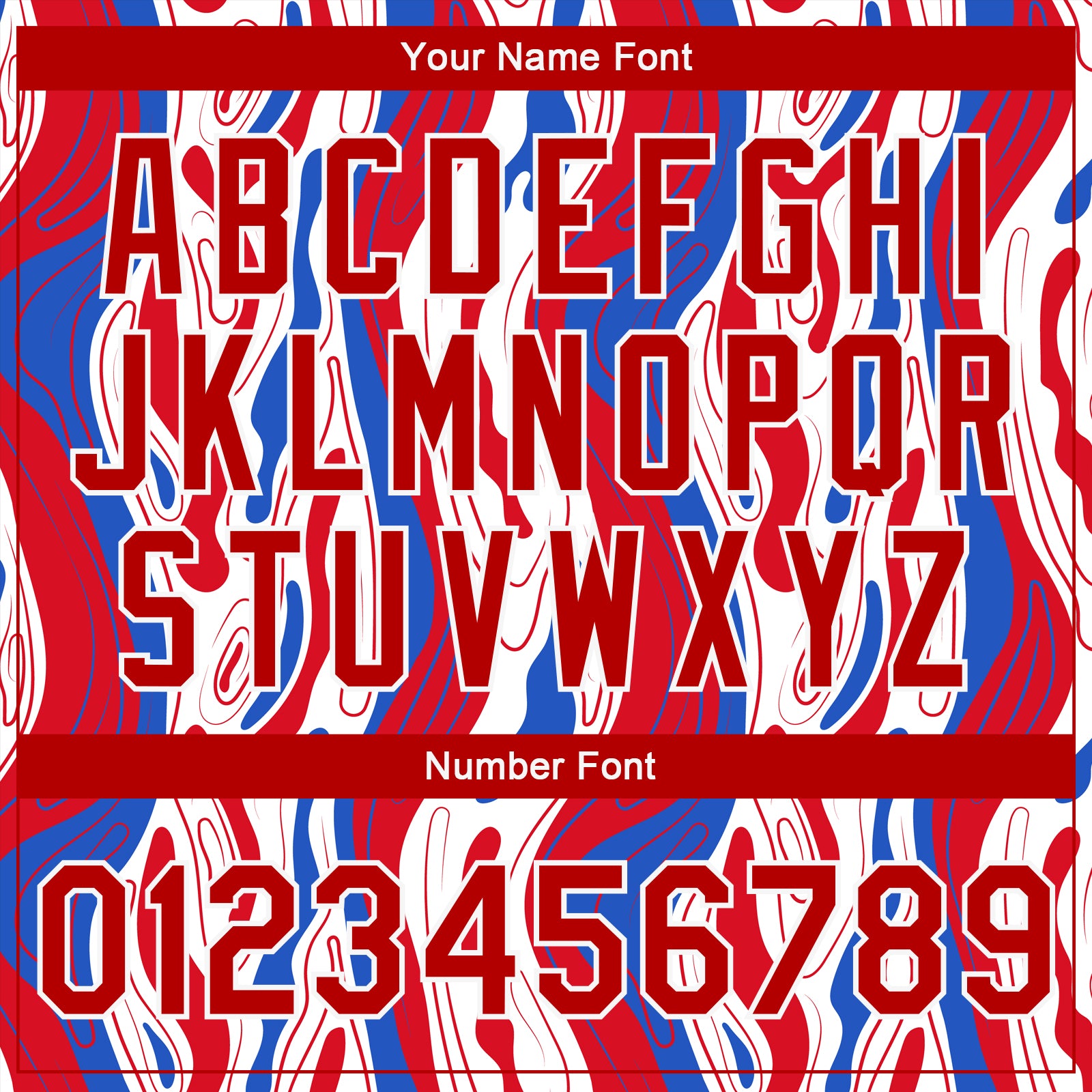 Custom Figure Red-Royal 3D Pattern Design Bomber Full-Snap Varsity Letterman Jacket