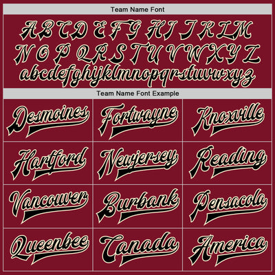 Custom Crimson Black Cream-Maroon Bomber Full-Snap Varsity Letterman Jacket