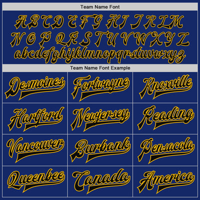 Custom Royal Black-Gold Bomber Full-Snap Varsity Letterman Jacket