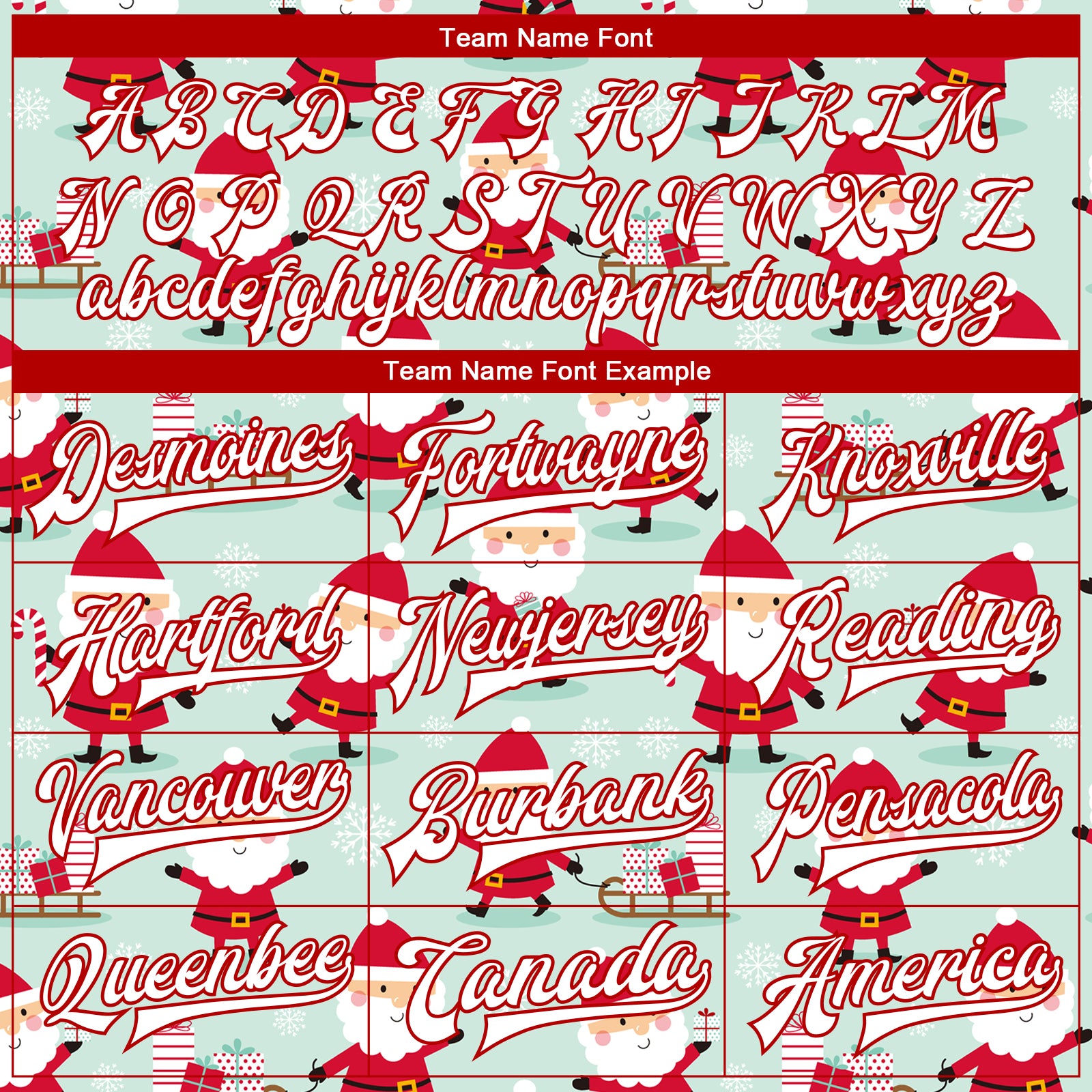 Custom Pea Green White-Red Christmas 3D Bomber Full-Snap Varsity Letterman Jacket