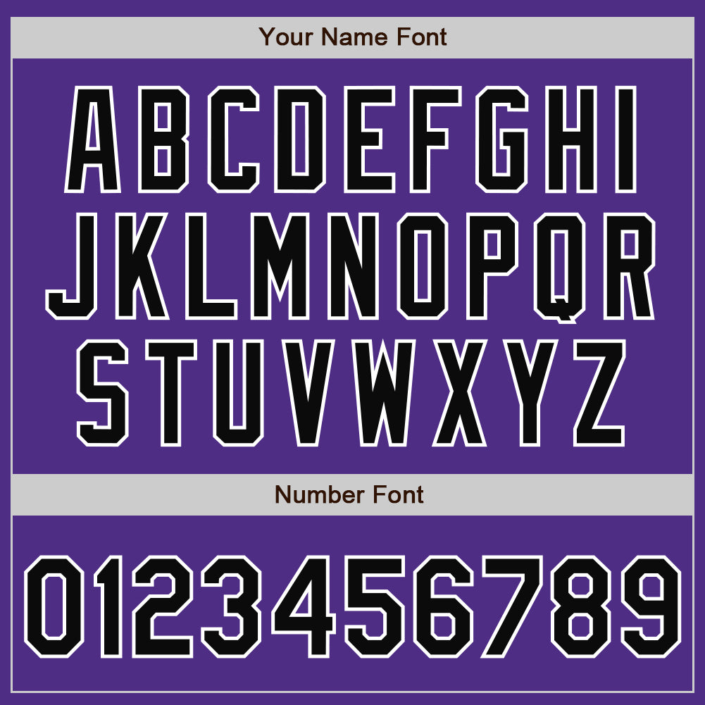 Custom Purple Black-Gray Bomber Full-Snap Varsity Letterman Split Fashion Jacket