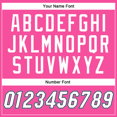 Custom Pink White Black-Light Blue Bomber Full-Snap Varsity Letterman Two Tone Jacket