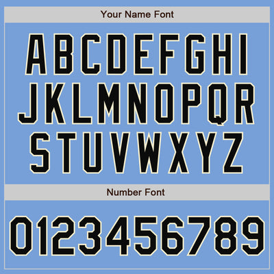 Custom Light Blue Black-Cream Bomber Full-Snap Varsity Letterman Jacket