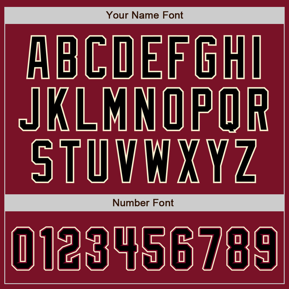 Custom Crimson Black-Cream Bomber Full-Snap Varsity Letterman Jacket