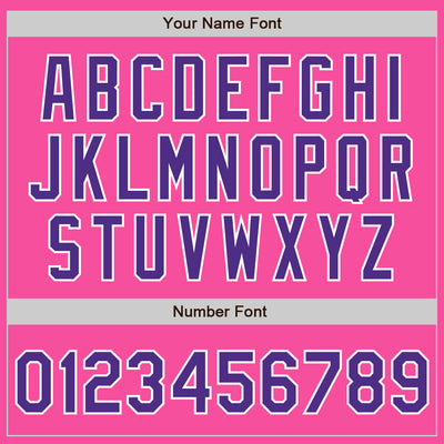 Custom Pink Purple-White Bomber Full-Snap Varsity Letterman Jacket