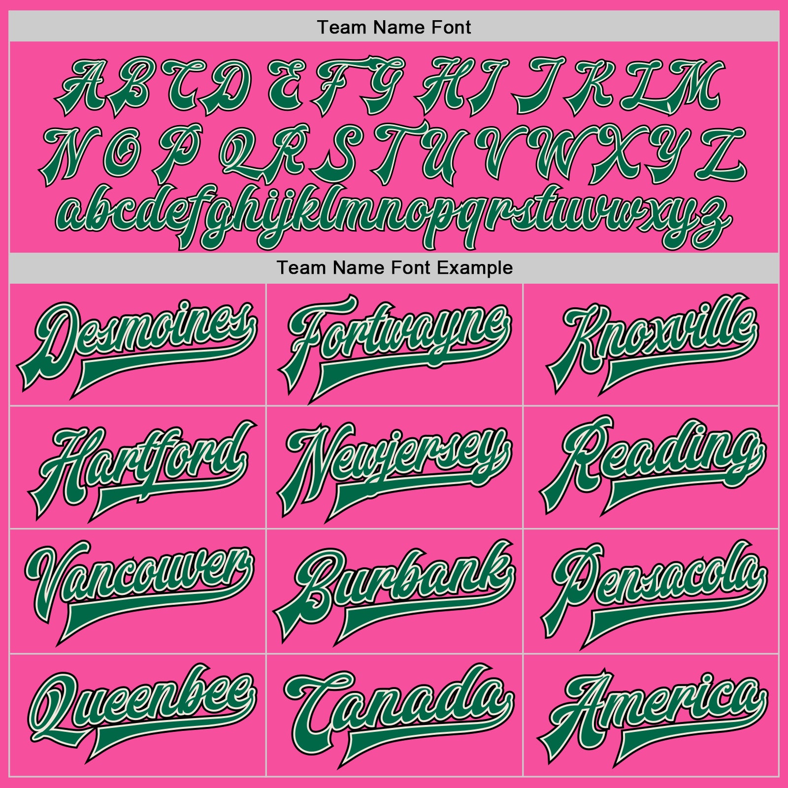 Custom Pink Kelly Green Cream-Black Bomber Full-Snap Varsity Letterman Jacket