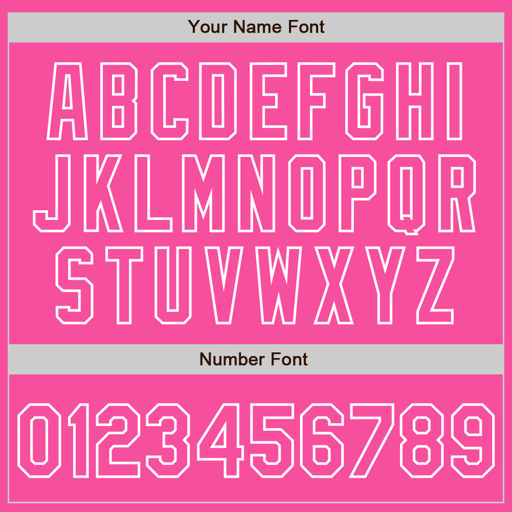 Custom Pink Pink-White Bomber Full-Snap Varsity Letterman Two Tone Jacket