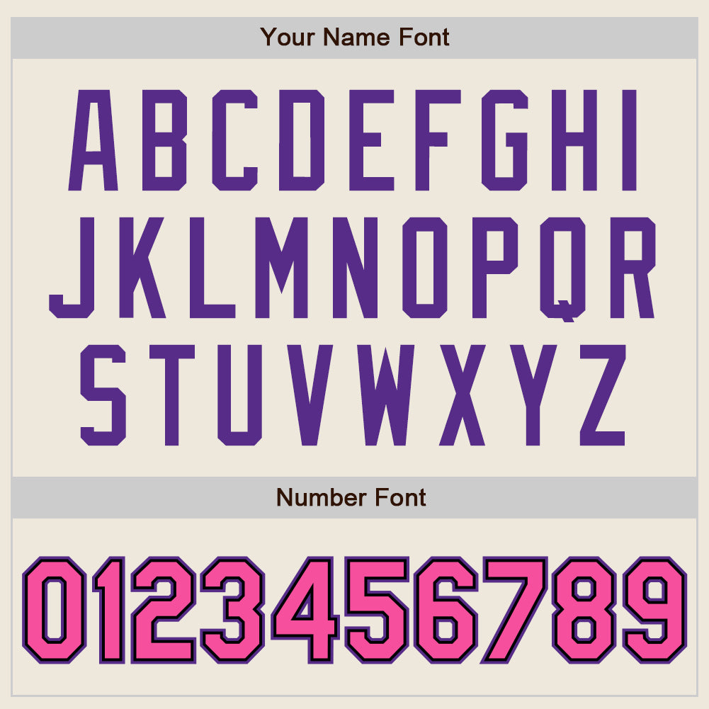 Custom Cream Pink Black-Purple Bomber Full-Snap Varsity Letterman Jacket