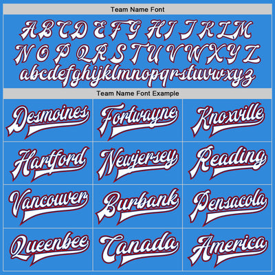 Custom Powder Blue White Royal-Red Bomber Full-Snap Varsity Letterman Jacket