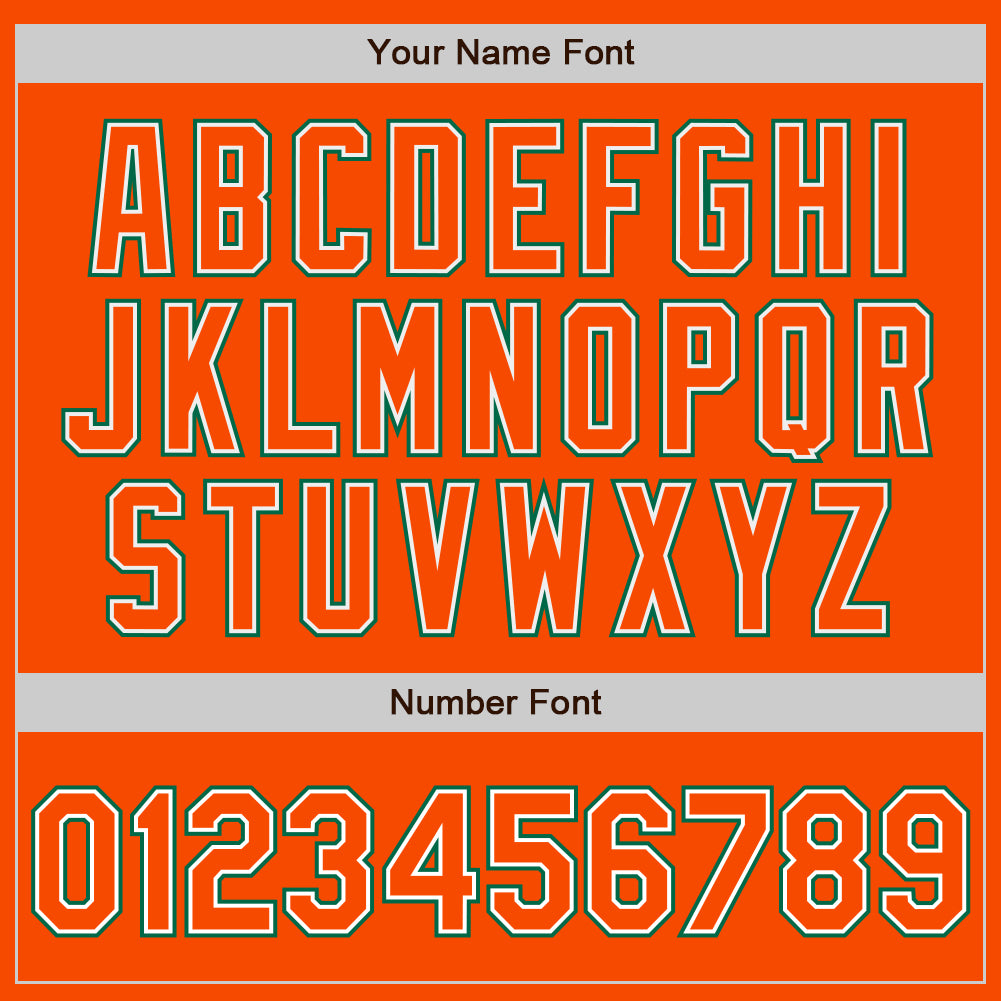 Custom Orange White-Kelly Green Bomber Full-Snap Varsity Letterman Jacket