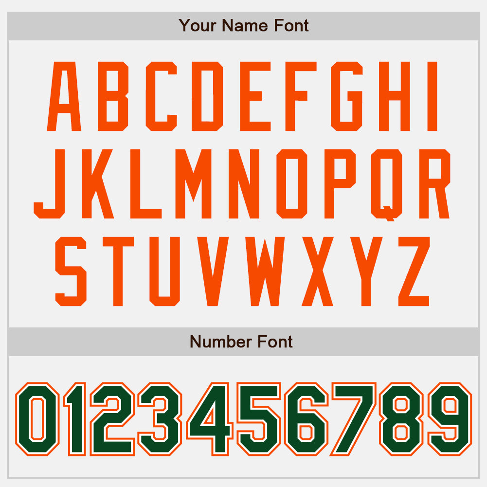 Custom White Green Pinstripe Orange Bomber Full-Snap Varsity Letterman Jacket