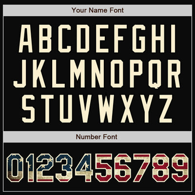 Custom Black Vintage USA Flag Cream-Olive Bomber Full-Snap Varsity Letterman Two Tone Jacket