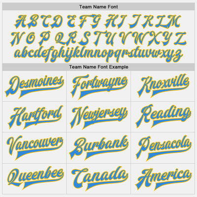 Custom White Powder Blue Gold-Black Bomber Full-Snap Varsity Letterman Two Tone Jacket