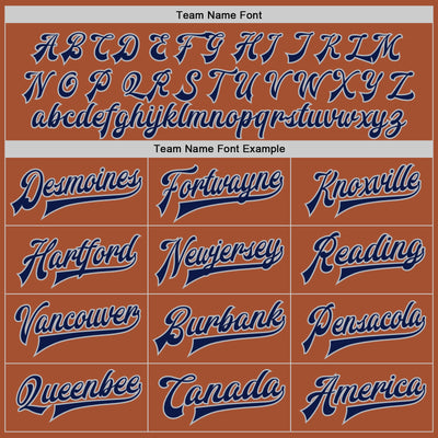 Custom Texas Orange Navy-Gray Bomber Full-Snap Varsity Letterman Two Tone Jacket