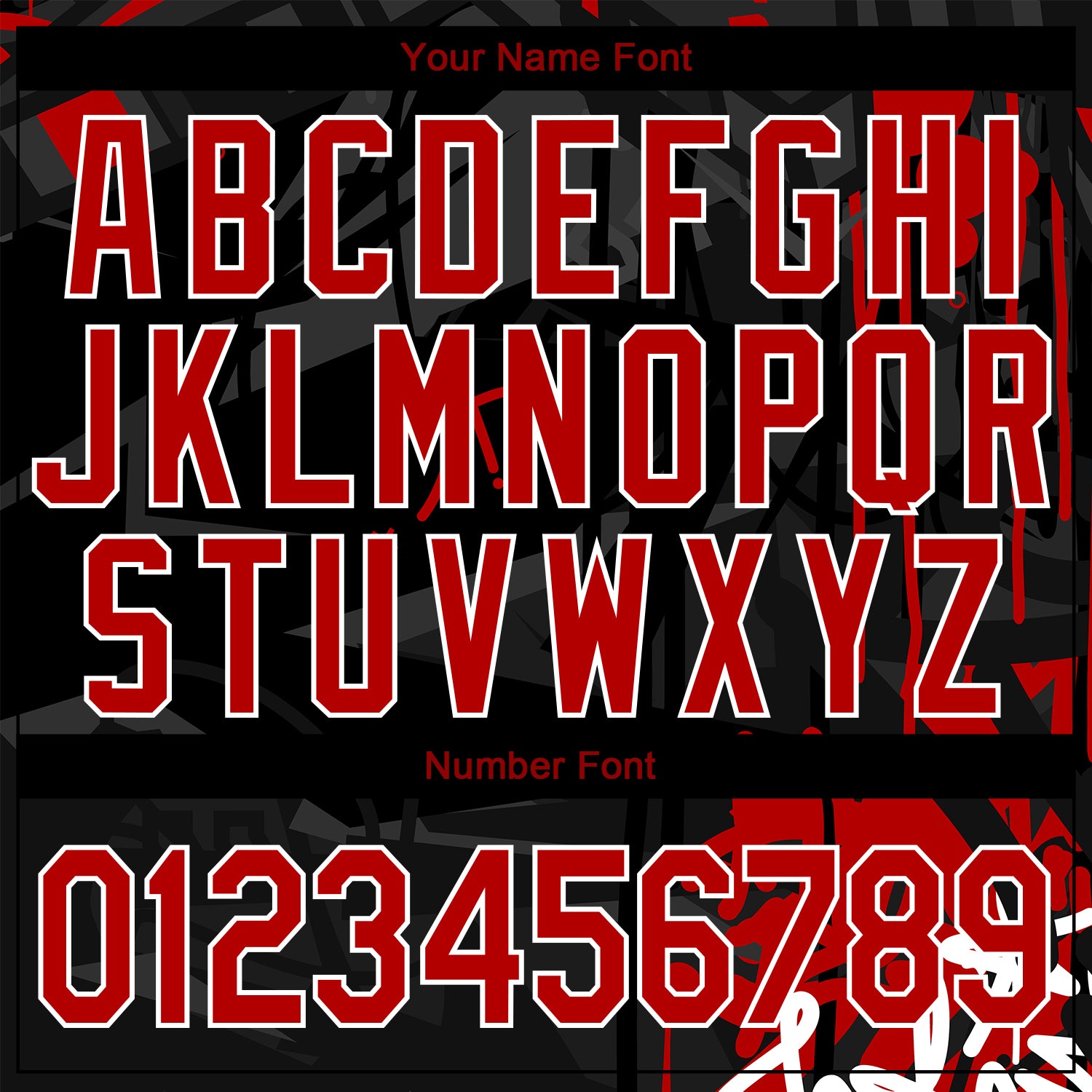 Custom Graffiti Pattern Red-Black Dark Abstract Urban Street Art 3D Bomber Full-Snap Varsity Letterman Jacket