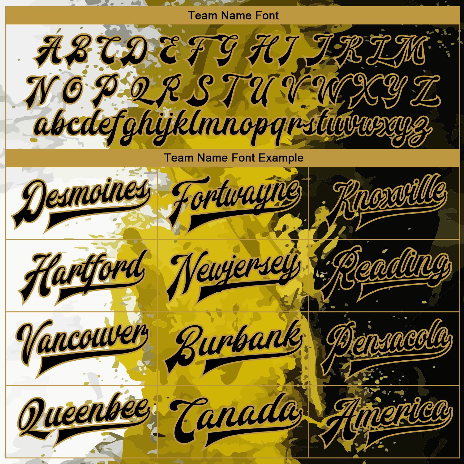 Custom Graffiti Pattern Black-Old Gold Grunge Art 3D Bomber Full-Snap Varsity Letterman Jacket