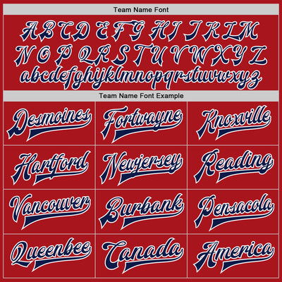 Custom Red Navy-White Bomber Full-Snap Varsity Letterman Two Tone Jacket