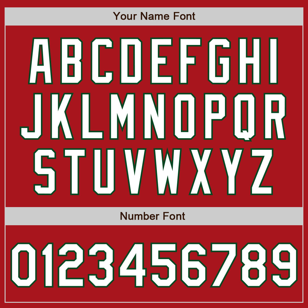 Custom Red White-Green Bomber Full-Snap Varsity Letterman Two Tone Jacket