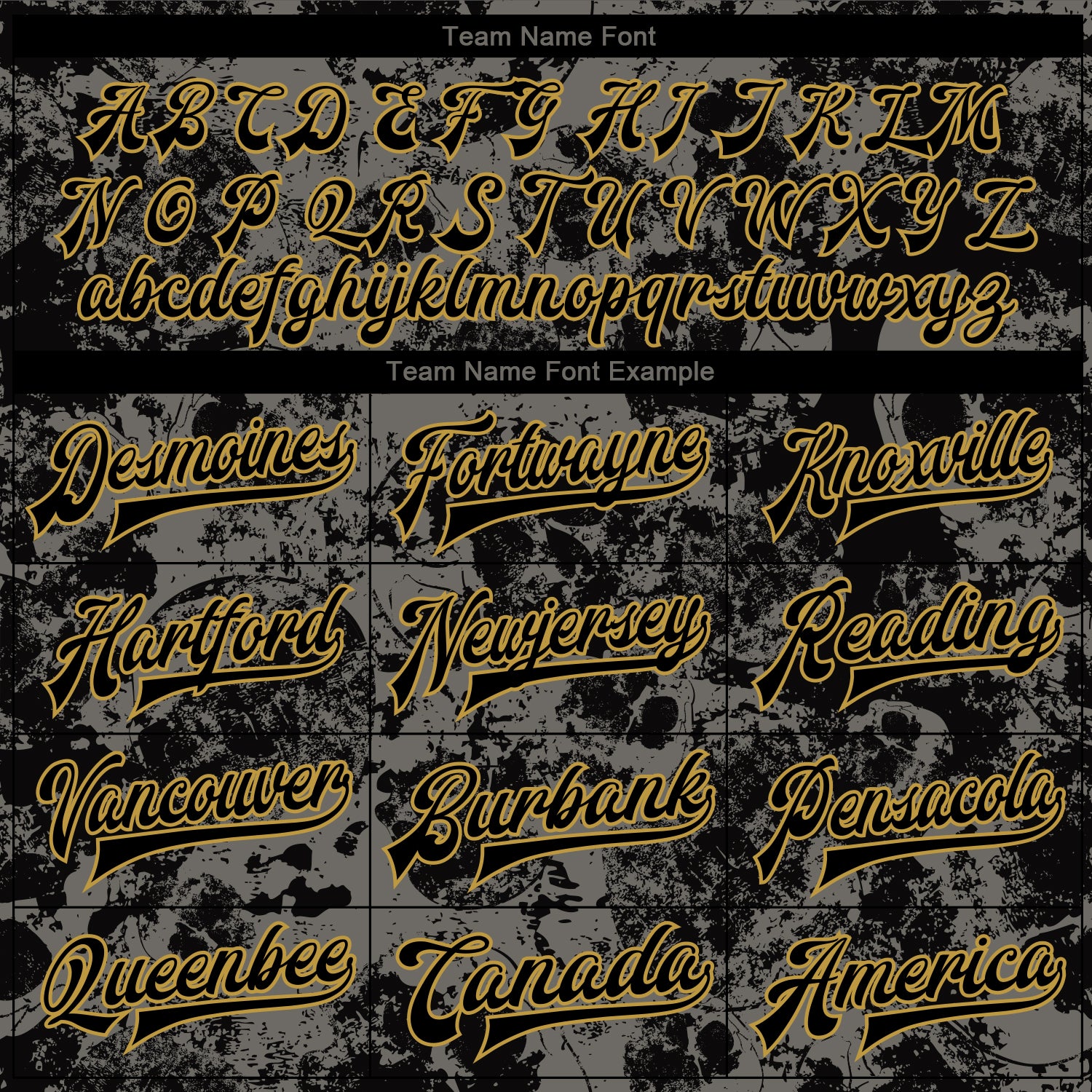 Custom Black Old Gold Skull Fashion 3D Bomber Full-Snap Varsity Letterman Jacket