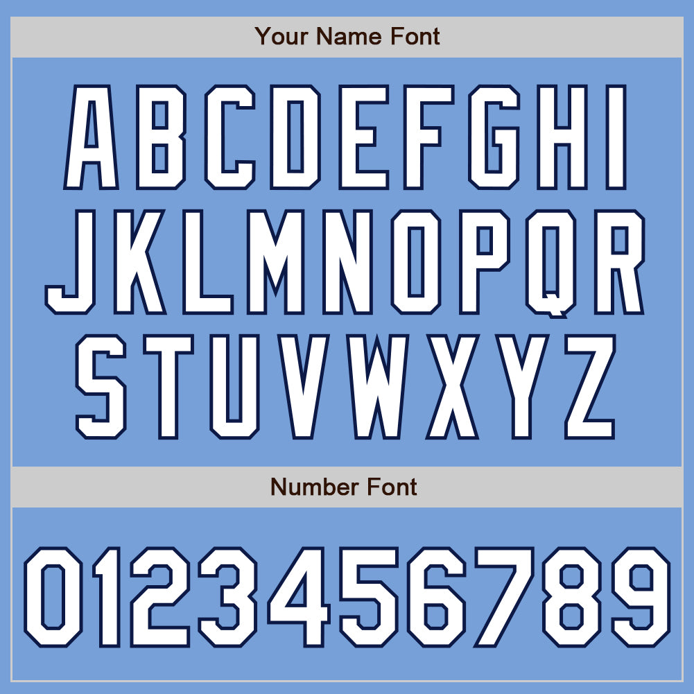 Custom Light Blue White-Navy Bomber Full-Snap Varsity Letterman Two Tone Jacket