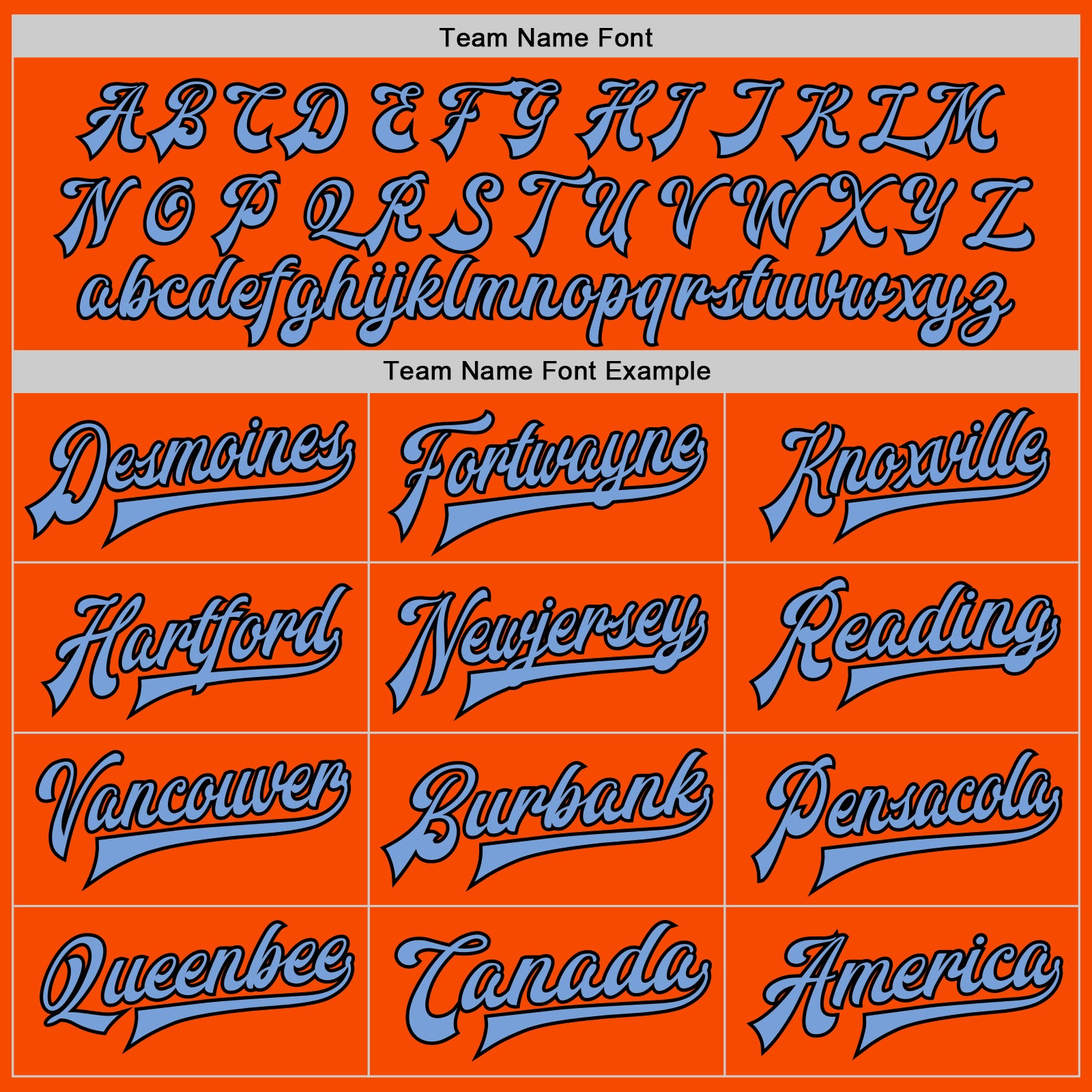 Custom Orange Black-Light Blue Bomber Full-Snap Varsity Letterman Two Tone Jacket