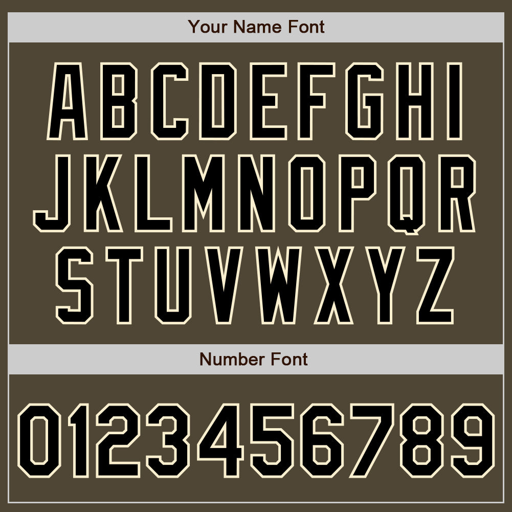 Custom Olive Black-Cream Bomber Full-Snap Varsity Letterman Two Tone Salute To Service Jacket