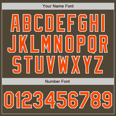 Custom Olive Orange-Black Bomber Full-Snap Varsity Letterman Two Tone Salute To Service Jacket