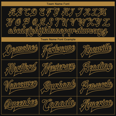 Custom Black Old Gold Horse Camo Sleeves 3D Pattern Design Bomber Full-Snap Varsity Letterman Jacket