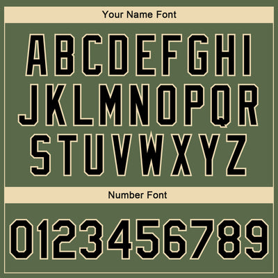 Custom Olive Black-Cream Hawaii Palm Leaves Camo Sleeves 3D Bomber Full-Snap Varsity Letterman Salute To Service Jacket