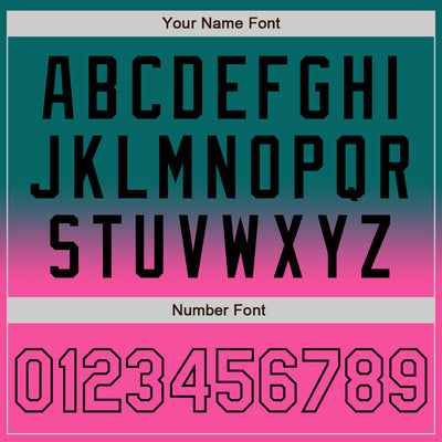 Custom Teal Pink-Black Bomber Full-Snap Varsity Letterman Fade Fashion Jacket