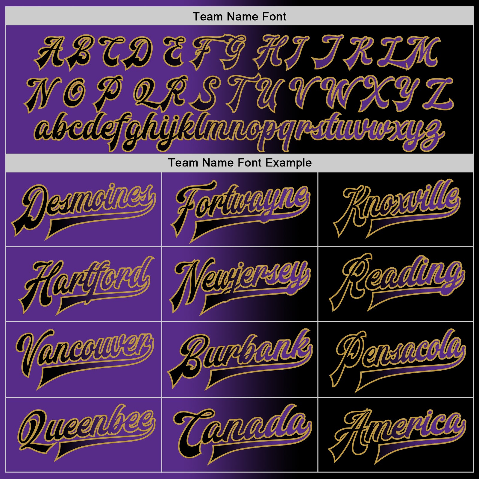 Custom Black Purple-Old Gold Bomber Full-Snap Varsity Letterman Gradient Fashion Jacket