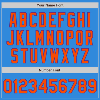 Custom Powder Blue Orange-Purple Bomber Full-Snap Varsity Letterman Two Tone Jacket