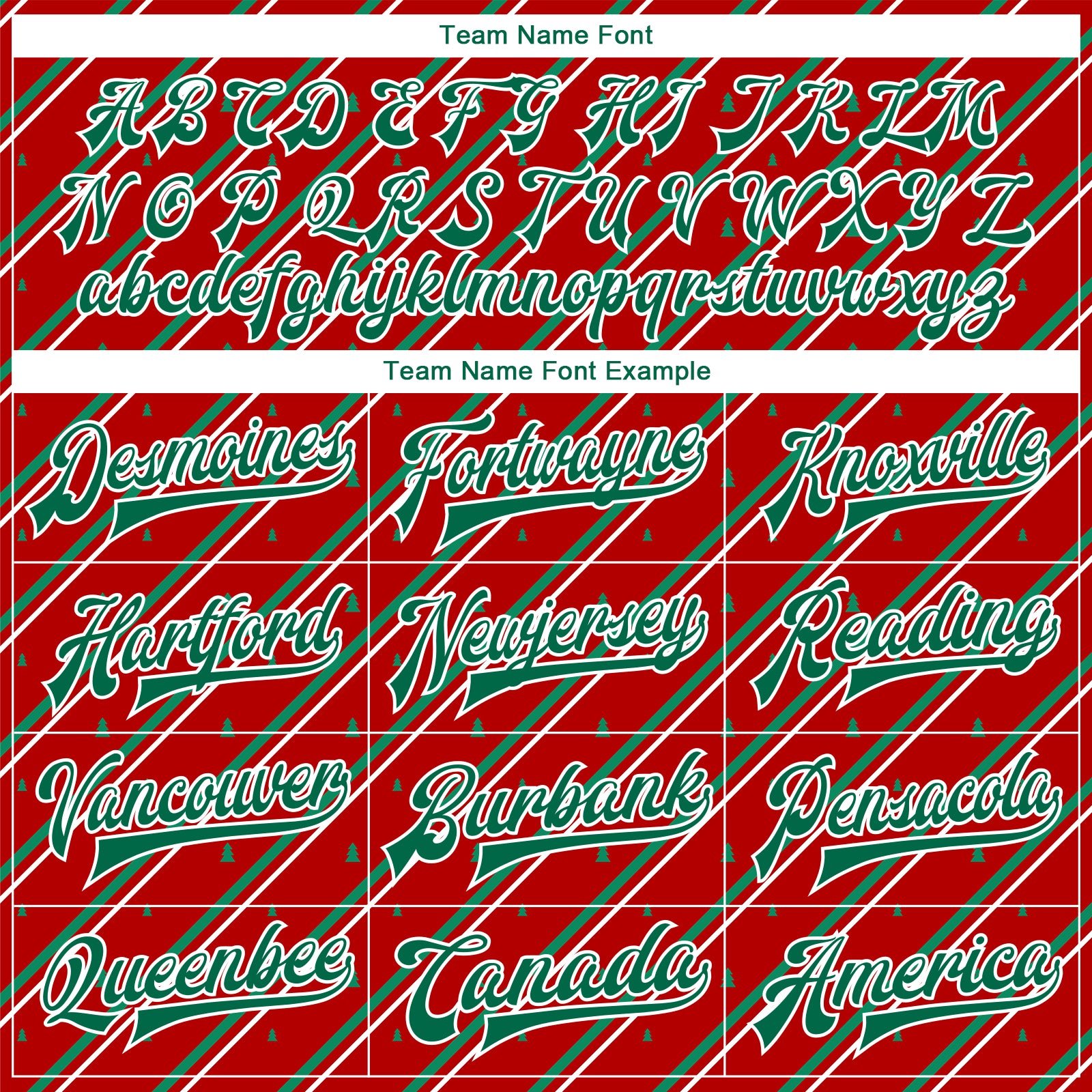 Custom Red Kelly Green-White Christmas 3D Bomber Full-Snap Varsity Letterman Jacket