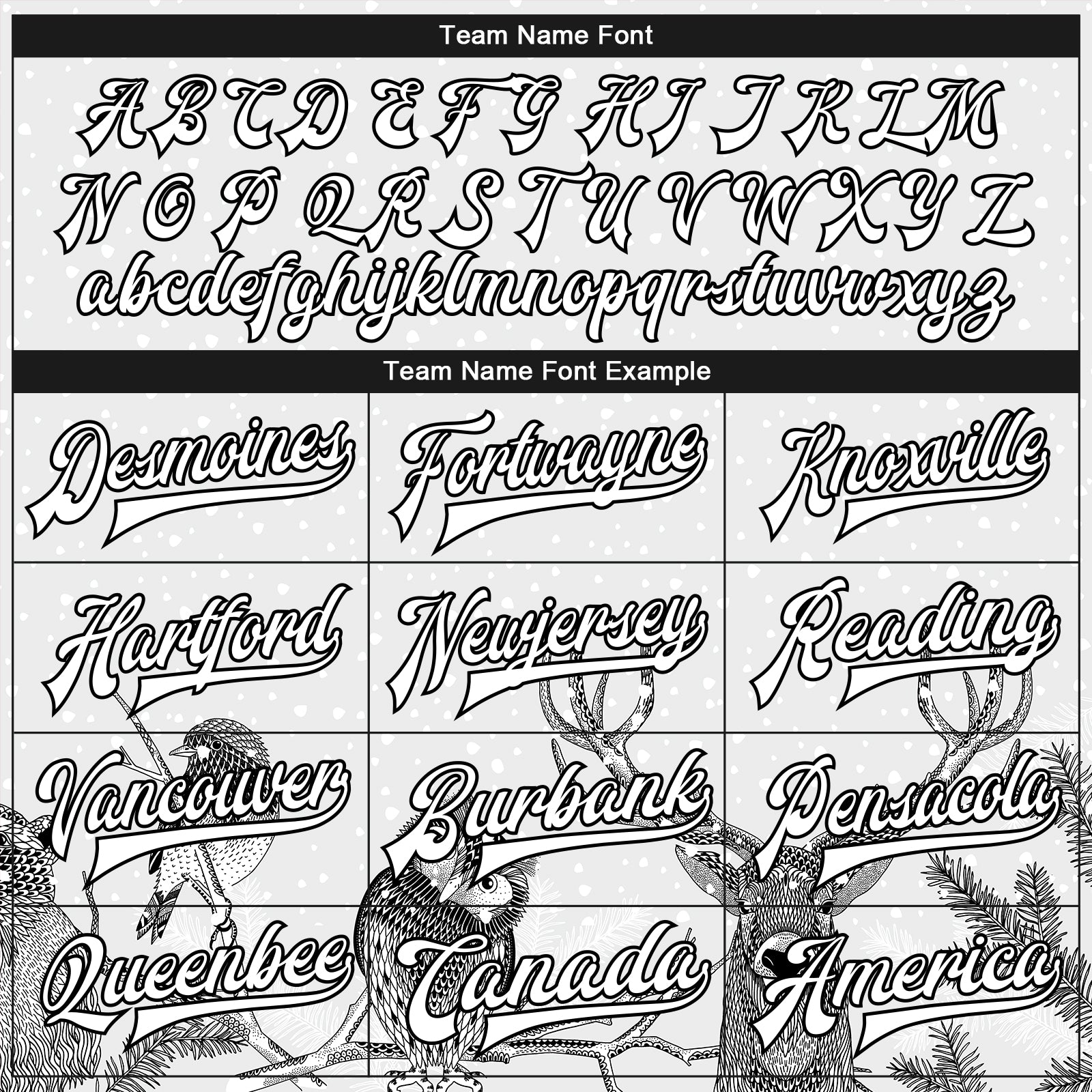 Custom White Black Merry Christmas Animals In Winter 3D Bomber Full-Snap Varsity Letterman Jacket