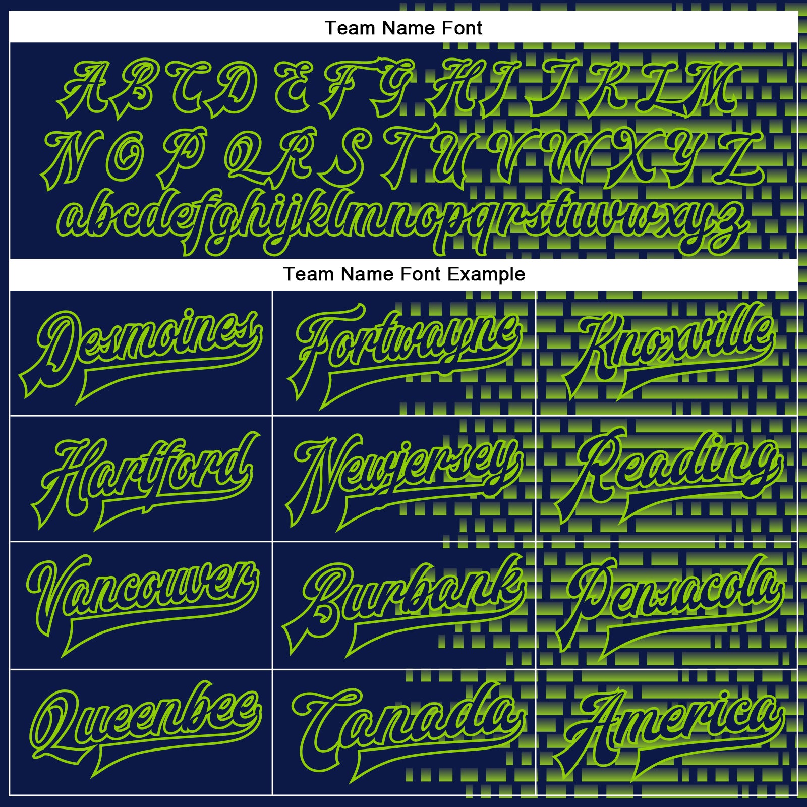 Custom Navy Neon Green Halftone 3D Pattern Design Bomber Full-Snap Varsity Letterman Jacket