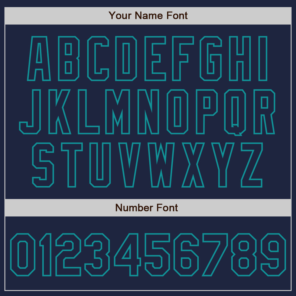 Custom Navy Cream-Teal Bomber Full-Snap Varsity Letterman Two Tone Jacket