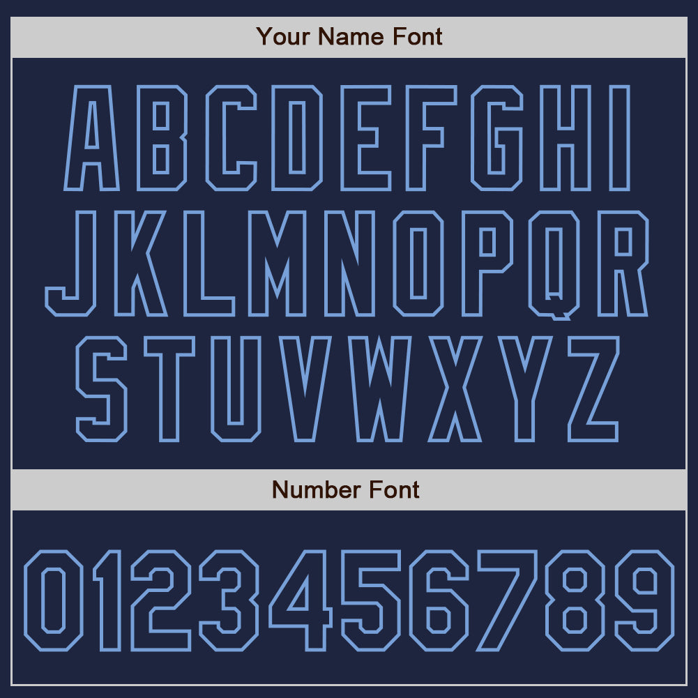 Custom Navy Light Blue Bomber Full-Snap Varsity Letterman Two Tone Jacket