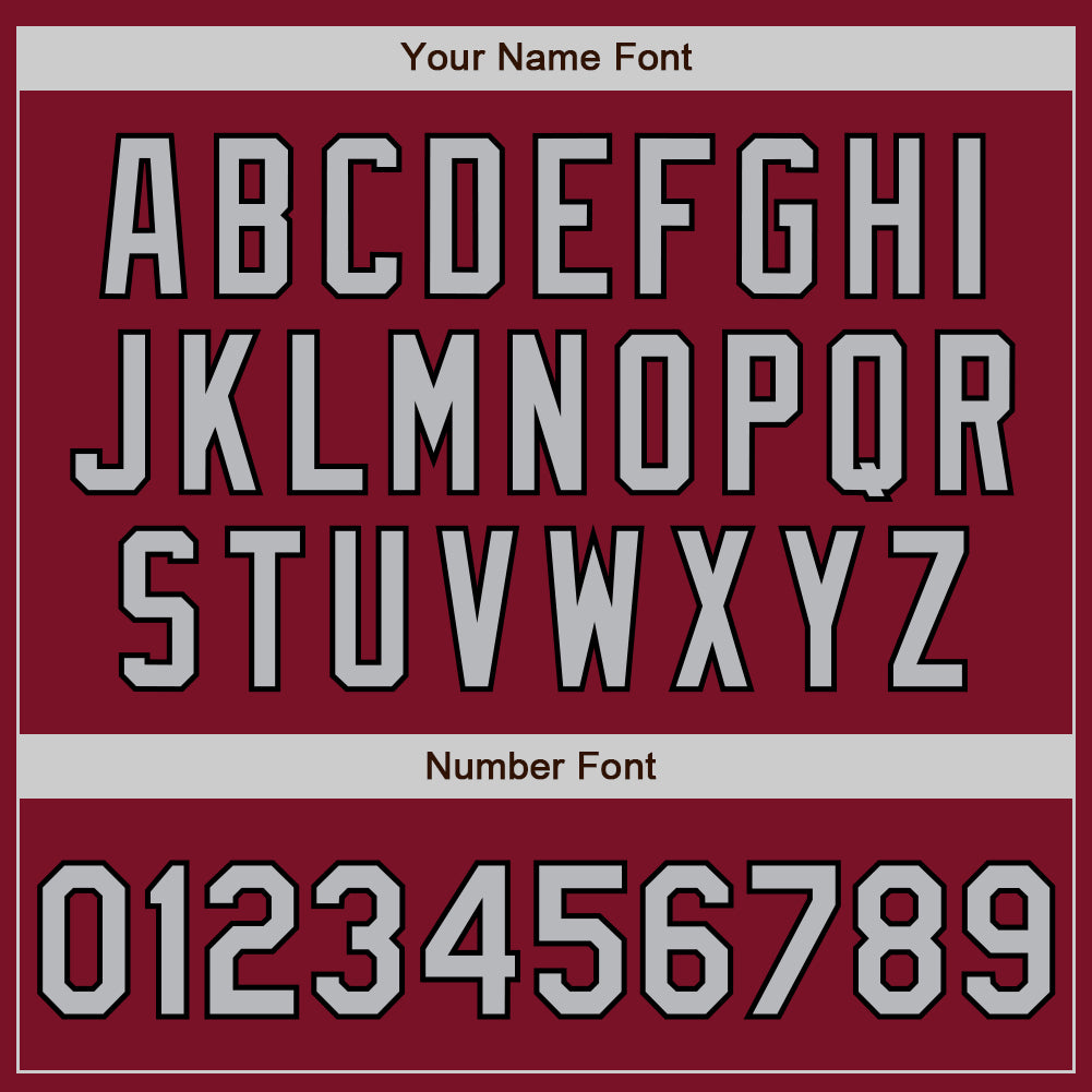 Custom Crimson Gray-Black Bomber Full-Snap Varsity Letterman Two Tone Jacket