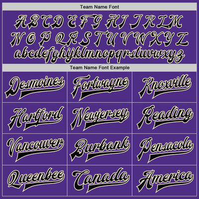 Custom Purple Black-Cream Bomber Full-Snap Varsity Letterman Two Tone Jacket